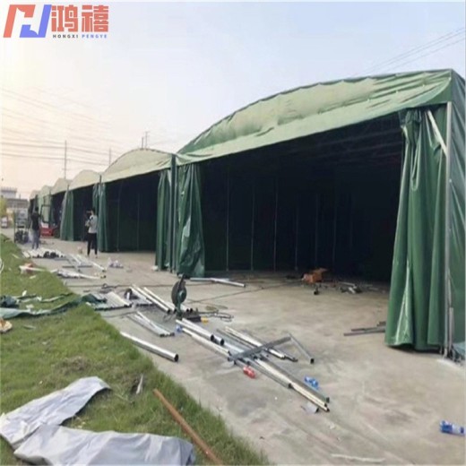 黄龙县移动伸缩雨棚/推拉式车篷厂家
