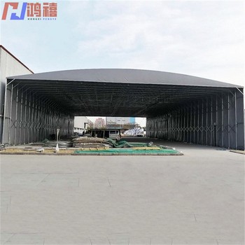 馬橋移動推拉移動輪雨棚-閔行老油布篷房搭建
