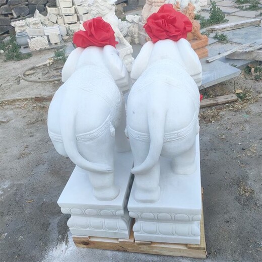 大型小區(qū)石雕大象加工廠