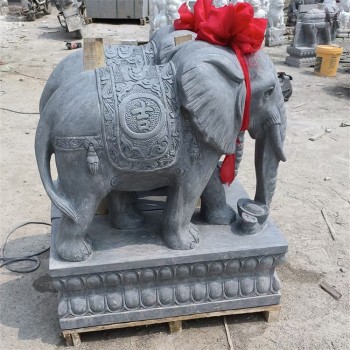 村口石雕大象供应商