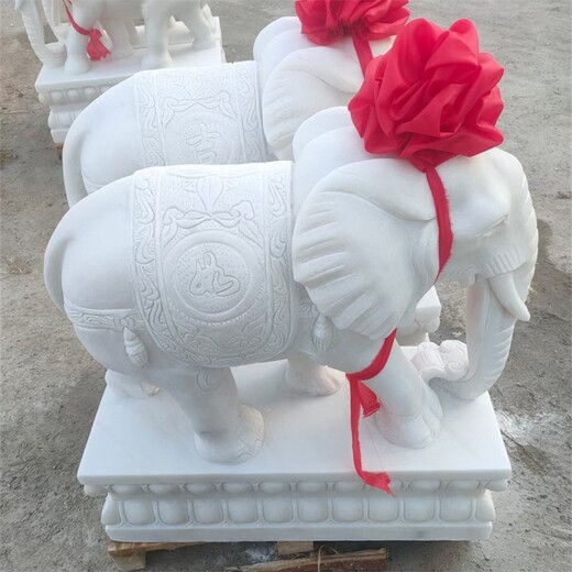 門(mén)前石雕大象制作廠家