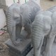 大型园林石雕大象价格产品图