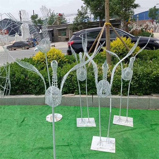 廣場(chǎng)不銹鋼絲編織小鳥(niǎo)雕塑公司