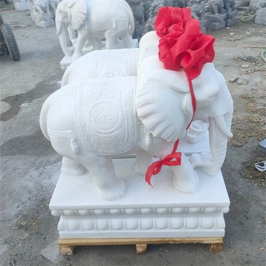 大型庭院石雕大象價格