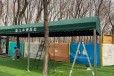 北京大兴停车场遮阳篷雨篷厂家