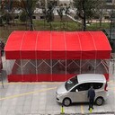 西渡鋼管架帶車輪推拉移動輪雨棚,奉賢周邊篷布門店