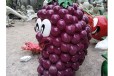 曲阳县公园玻璃钢仿真葡萄雕塑大全,玻璃钢水果蔬菜雕塑