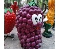 曲阳县大型玻璃钢仿真葡萄雕塑制作,玻璃钢水果蔬菜雕塑