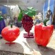 曲阳县景区玻璃钢仿真葡萄雕塑大全,玻璃钢水果蔬菜雕塑图