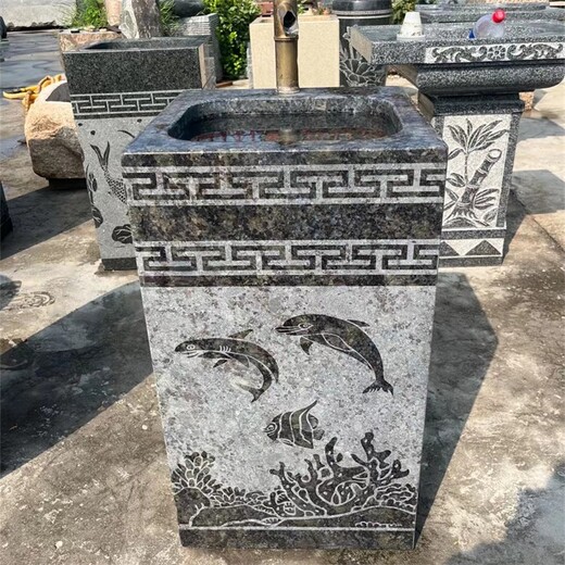 曲陽縣供應(yīng)園林石頭洗手盆圖片