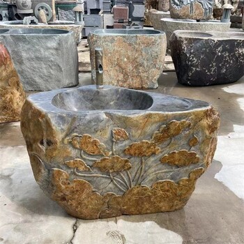 制作石頭洗手盆制作廠家