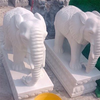 园林石雕大象供应商