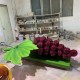 曲阳县发光玻璃钢仿真葡萄雕塑厂家,玻璃钢水果蔬菜雕塑产品图