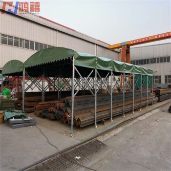 九里亭钢管架带车轮推拉万向轮雨棚造价-松江周边帐篷公司