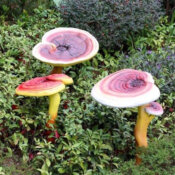 景區(qū)玻璃鋼靈芝雕塑大全,中醫(yī)中藥材雕塑
