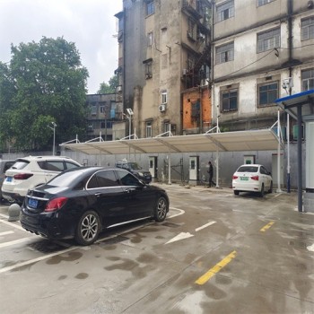 上海小区膜结构车棚多少钱一平方