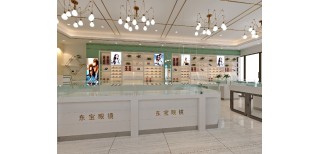 沧州时尚眼镜展柜制作快时尚眼镜店装修图图片4