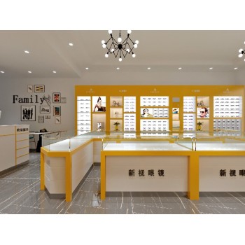校园眼镜店设计图眼镜店招牌设计效果图50平米眼镜店装修