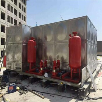 蘇州304不銹鋼消防水箱屋頂箱泵一體化