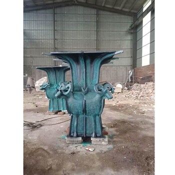 創(chuàng)意仿古銅鼎雕塑加工廠,大型銅鼎雕塑廠家