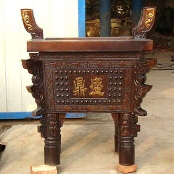 紫銅仿古銅鼎雕塑加工廠