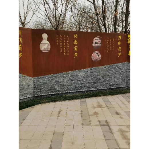 南京耐候钢景墙价格红锈钢板制作精良