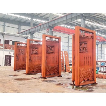 南京耐候钢板文化墙红锈钢板规格