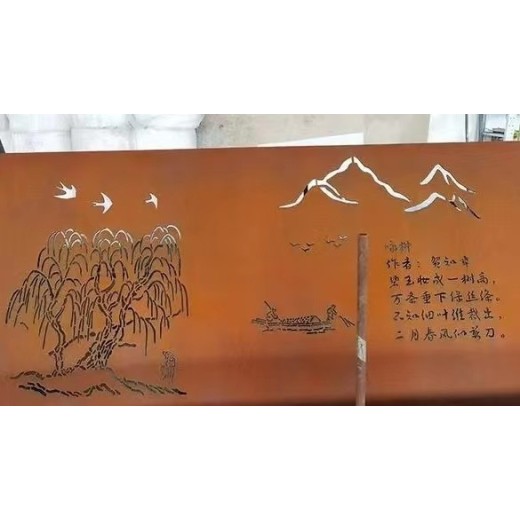 南京耐候钢景幕墙红锈钢板品质优良
