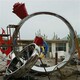 縣廣場不銹鋼戒指雕塑圖