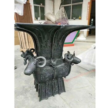 供應(yīng)仿古銅鼎雕塑定做
