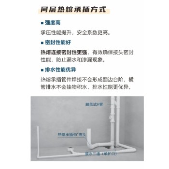 宁波柔性HDPE静音排水管规格型号聚乙烯静音排水管