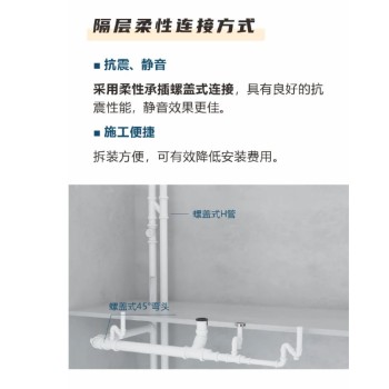 宁波柔性HDPE静音排水管规格型号pe管产品优点
