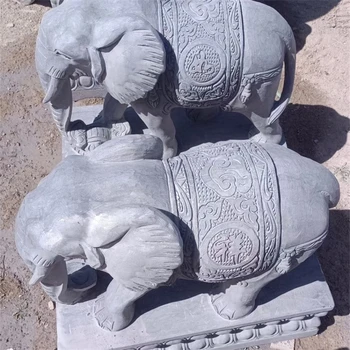 供應(yīng)大型石象雕塑制作廠家