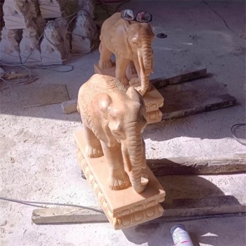 大型庭院石象雕塑厂家电话