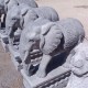 门前石象雕塑图