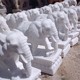 大理石象雕塑圖