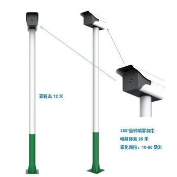 長壽工地高桿噴淋設(shè)備廠家,360旋轉(zhuǎn)噴淋除塵設(shè)備廠家