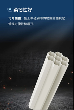 宁波PVC-U多孔蜂窝管规格型号MPP电力电缆护套管