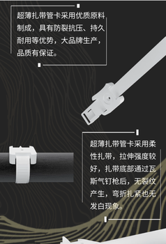 浙江超薄扎帶管卡加工鐵管卡