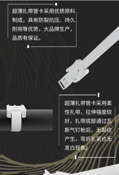 宁波超薄扎带管卡厂家批发胶管卡