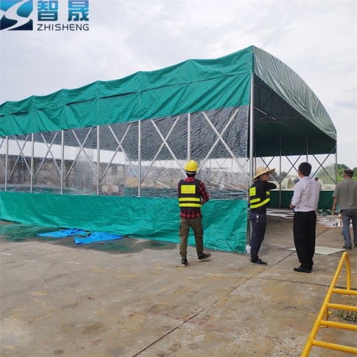 ZSGG-01折叠推拉篷深圳光明新区移动遮阳雨棚