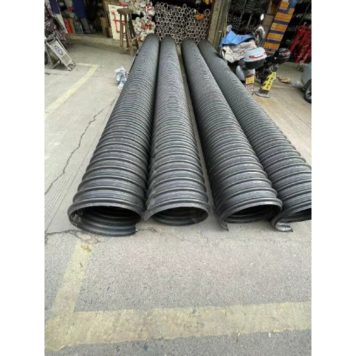宁波中财钢带增强PE螺旋波纹管生产厂家HDPE波纹管材