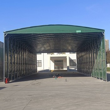 大型仓储帐篷篮球场推拉棚制作安装一站式