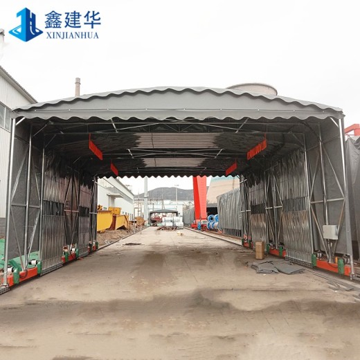 武汉落地电动棚品质保障,户外移动推拉遮阳雨蓬
