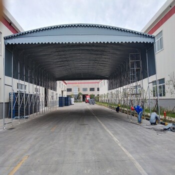 濟寧推拉棚(在線咨詢),伸縮式倉儲移動防雨棚