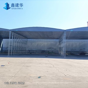 仙桃大型仓库棚可安装生产,伸缩式立柱雨棚