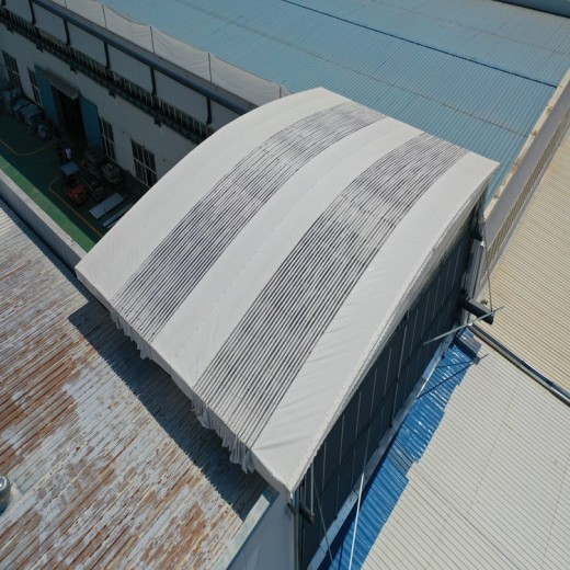 合肥电动推拉蓬鑫建华制作生产,大型移动遮阳雨棚