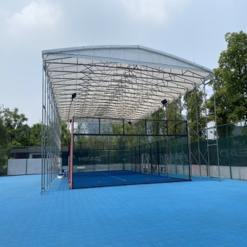 咸宁球场活动雨棚设计方案,大型电动轨道防雨棚