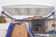 南阳钢立柱悬空电动棚,伸缩式仓储移动防雨棚