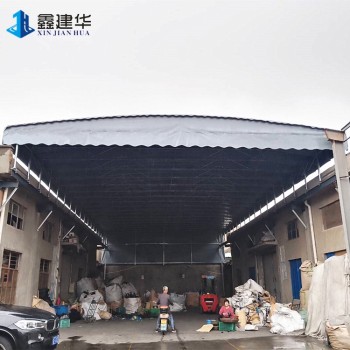 上海电动推拉蓬效果图是什么样的,电动仓库推拉棚